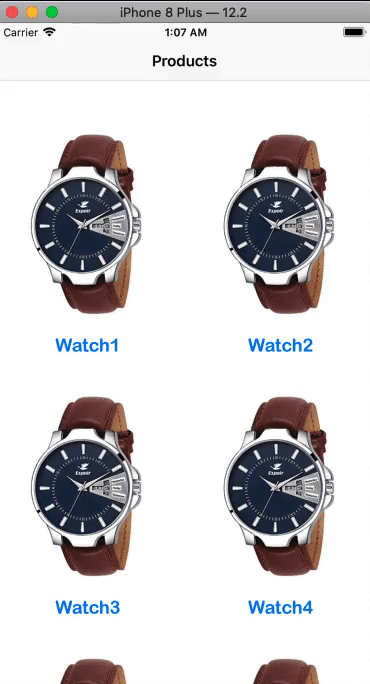iOS: Collection View -