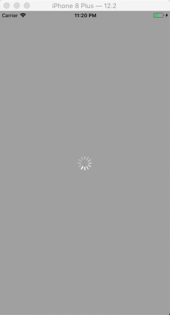 iOS: Activity Indicator View -