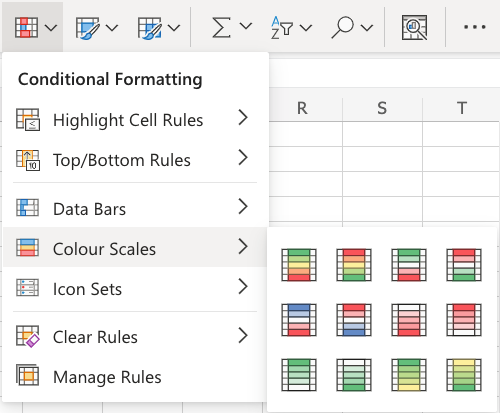 Excel Conditional Format -