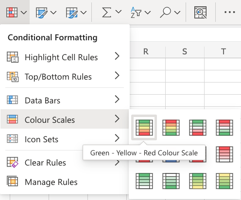 Excel Conditional Format -