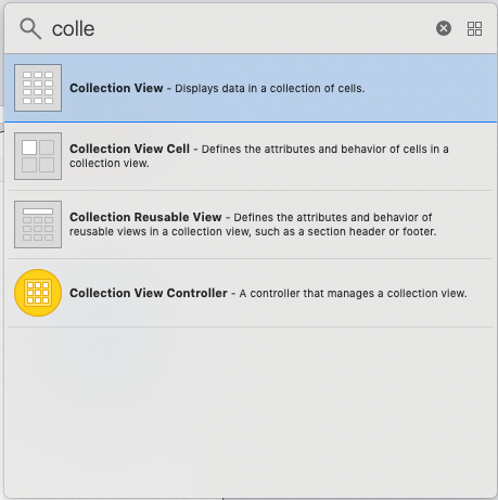 iOS: Collection View -