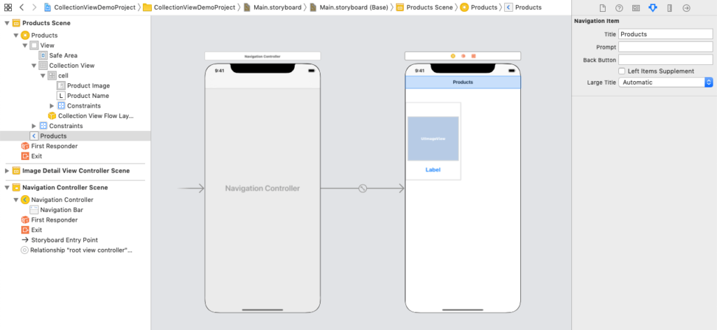 iOS: Collection View -