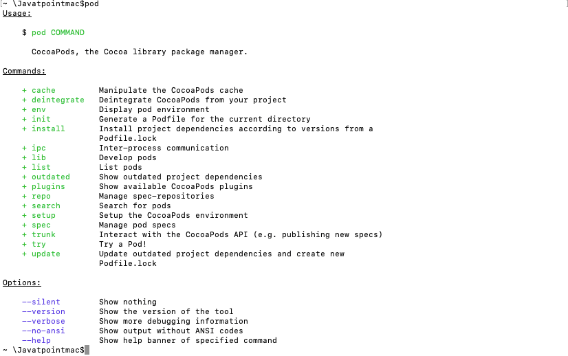 Setting up Cocoapods for XCode Projects -