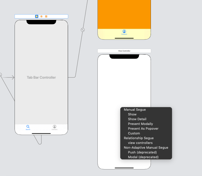 iOS: Tab Bar Controller -