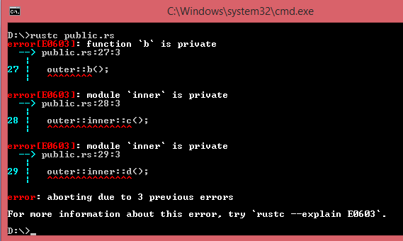 controlling visibility with pub -